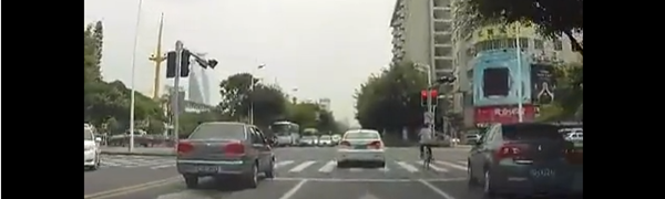 Shanghai Cyclist Hit By Driver Caught On Video