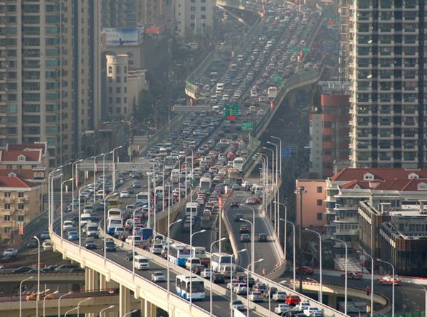 Shanghai traffic jam